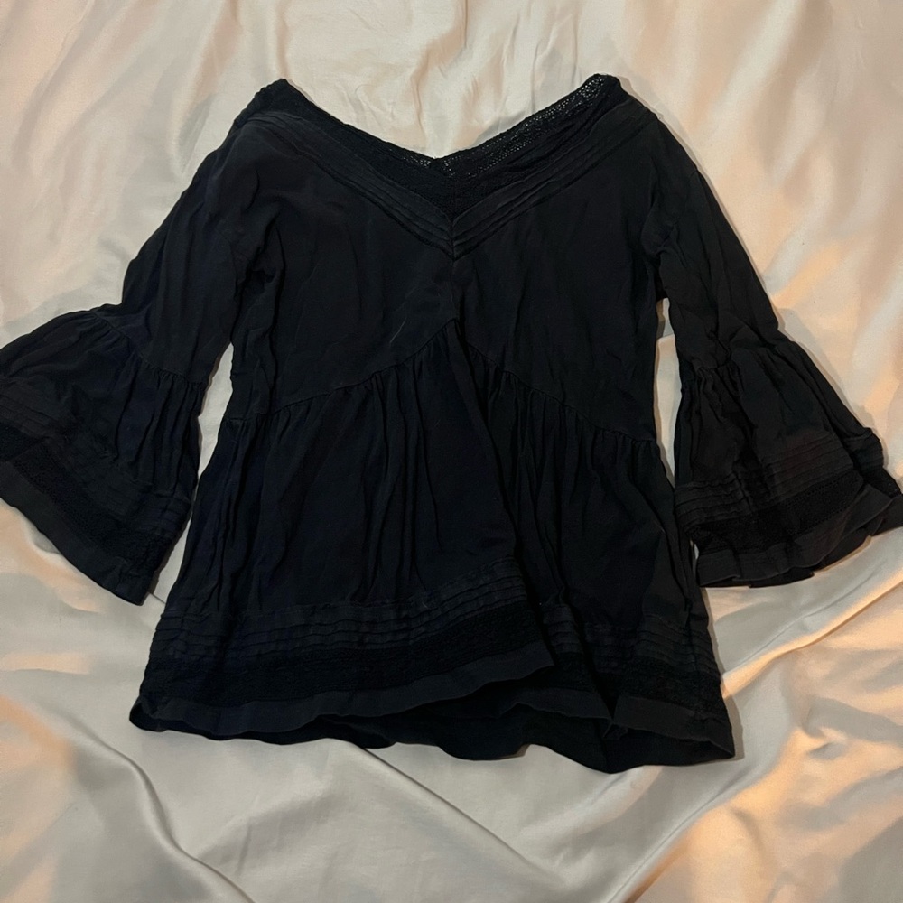 Anthropologie Elegant Black Women's Top